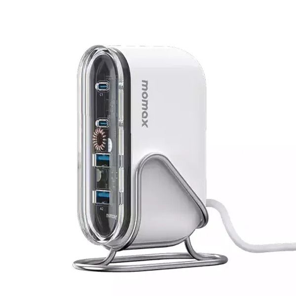 Momax 80W GaN Desktop Charger | 4 Ports Momax 80W GaN Desktop Charger | 4 Ports